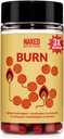 NAKED Metabolismo Booster & Thermogenic Fat Burner per gli uomini e le donne - pillole di perdita di peso per le donne - Bruciatore grasso di pancia con prova clinica standard oro - Appetite Suppressant per la perdita di peso per le donne