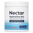 Polvere di elettroliti senza zucchero di Nectar - Frutta organica senza zucchero o calorie - Polvere di idratazione per il sollievo dalla disidratazione e rapida riidratazione - Keto e Paleo (Orange 40 Serving Tub)