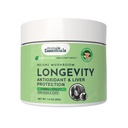 Animal Essentials LONGEVITY Reishi Mushroom Supplemento per cani e gatti - Funzione sana cardiovascolare e fegato, Supporta la salute a lungo termine, Estratto di polvere di funghi, Antiossidante - 1.8 Oz (Pack of 1)