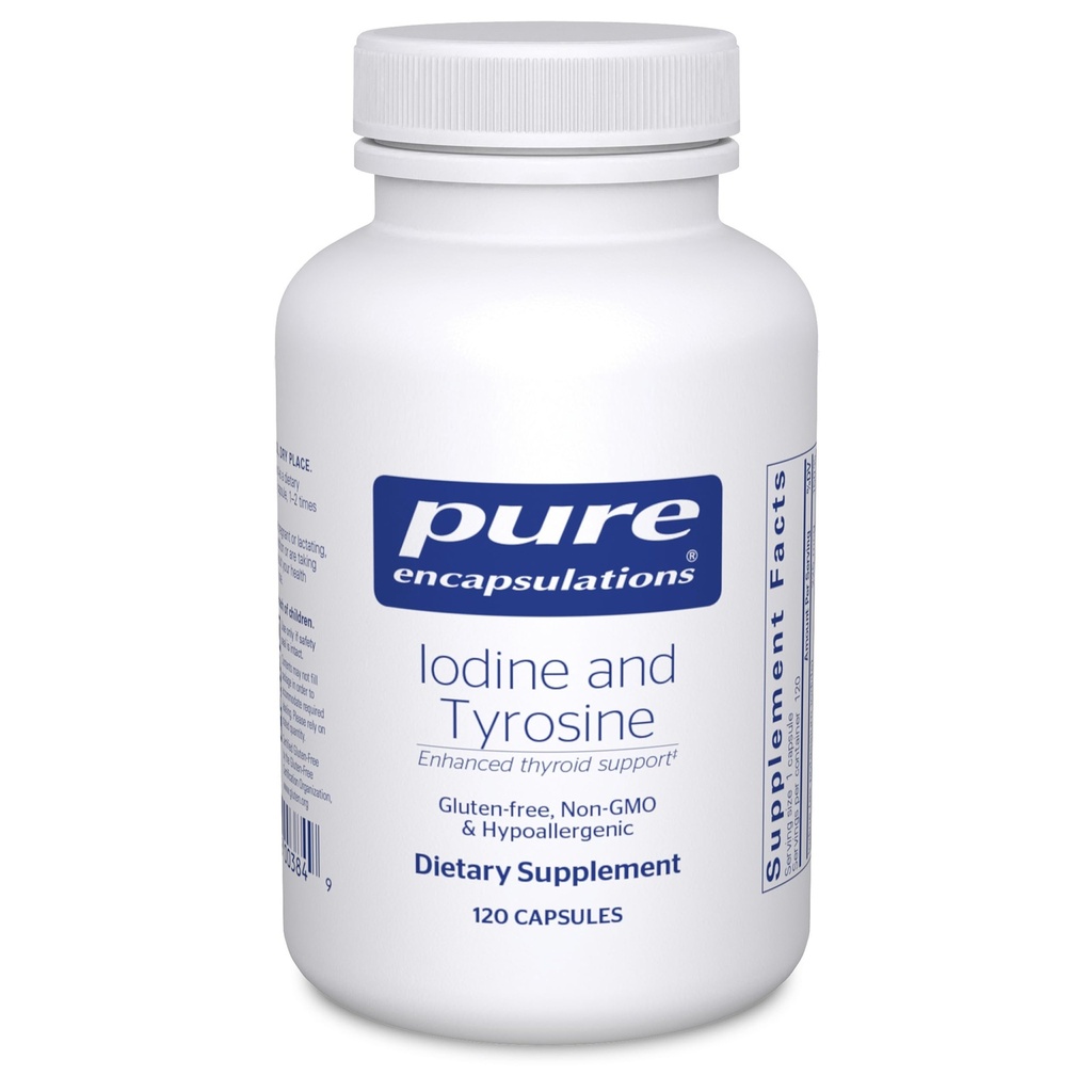 Pure Encapsulations Iodine e tirosina | Supplemento anallergico per il supporto tiroideo potenziato | 120 capsule