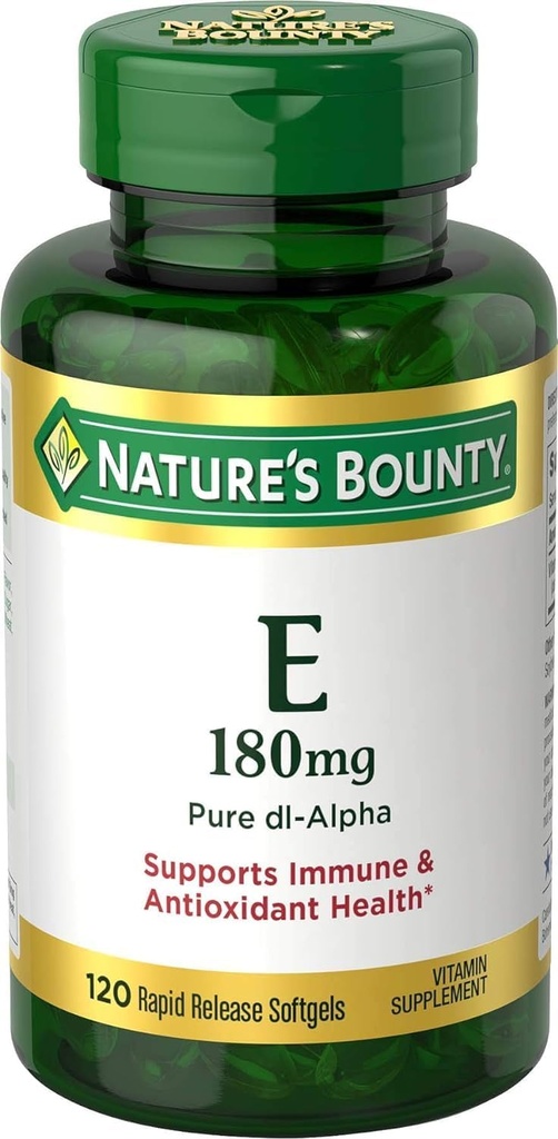 Vitamina E 400 IU Softgels Pure DL-Alpha 120 Gel Morbidi (Pacchetto di 2)