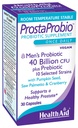 ProstaProbio Men’s Daily Probiotic – 10 Strains con Prebiotico, Semi di zucca, Sega Palmetto & Cranberry | 30 Capsule Vegetariani Una volta-Daily per il supporto benessere Prostate & Urinary