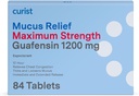 Curist Guaifenesin Mucus Rilievo 1200 mg Massima resistenza OTC - 84 conteggio Tabelle di rilascio prolungate - Ridurre Congestione di muco chiaro (84 Contenitore Bulk Pack)