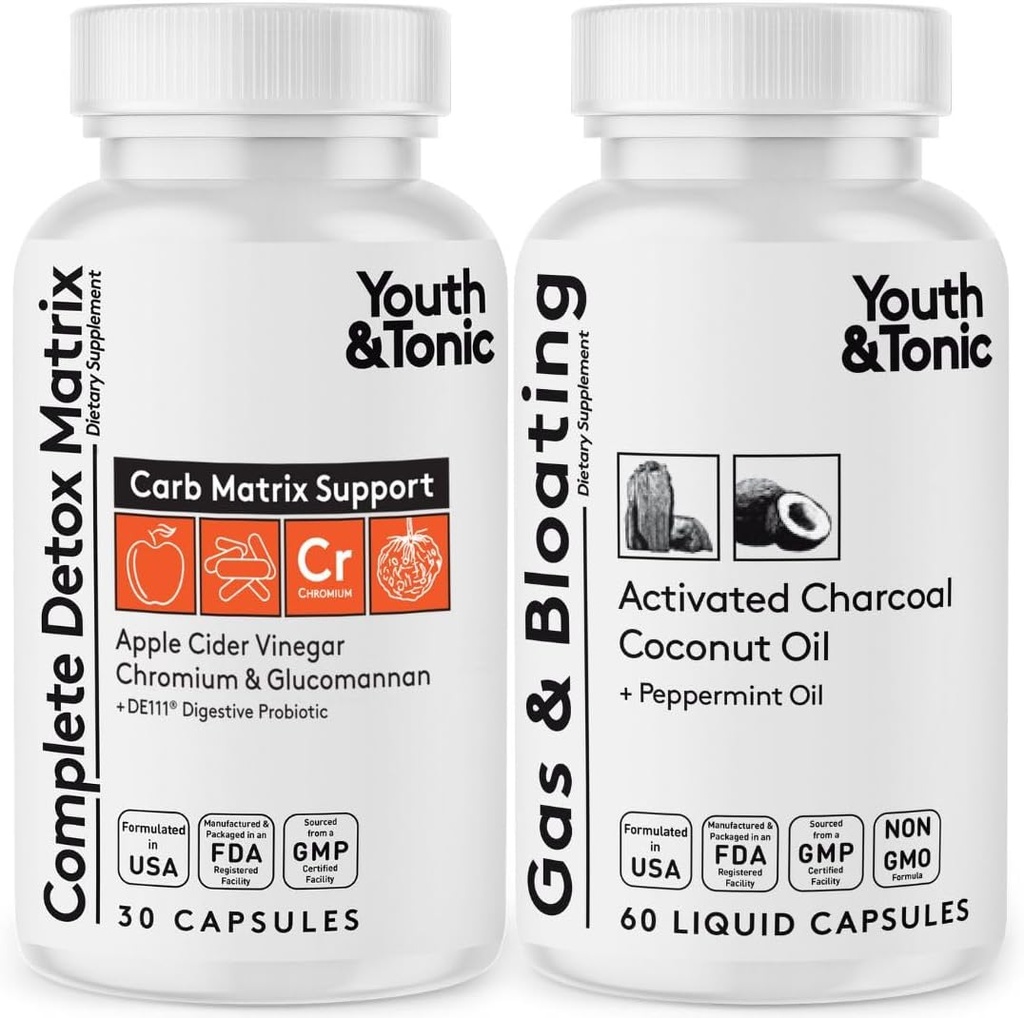 Pillole di disintossicazione giovanile &amp; Pillole di carbone attivate