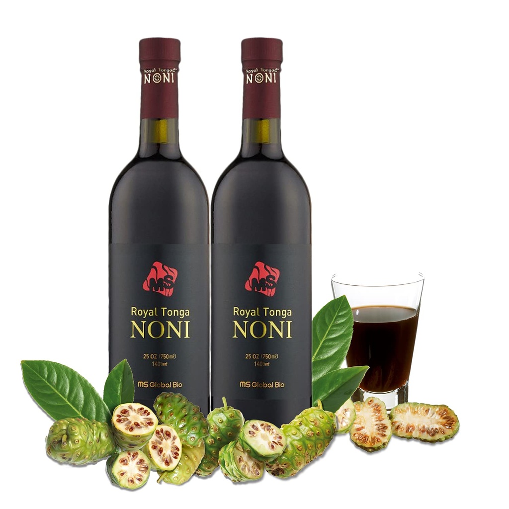 Royal Tonga Noni - 100% autentico Succo NONI (2PK Case), 25oz Bottiglie | Succo Noni | Succo Nonie | Noni Drink | Nona Juice | Jugo de Noni | Frutta Noni | Real Noni