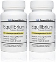 Integratore Probiotico Equilibrium con Prebiotico - Rilasciare il Tempo Quotidiano - 60 Efficace Facile da Ingoiare Capsule - Conteggio Strain più alto nel Mondo - 2 Bottiglie