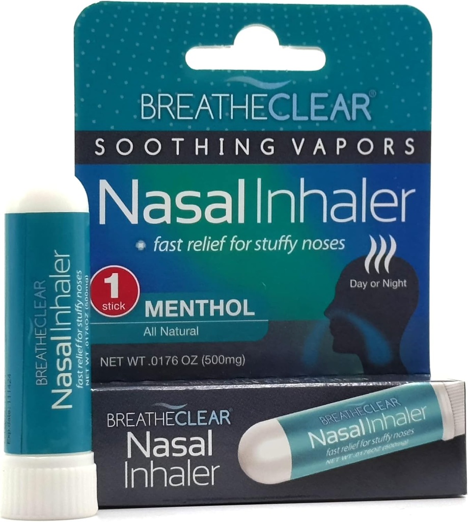 Vapori calmanti Inalatore nasale - Miscela Proprietario Perfetto per Rilievo di Nose ripieno/Bastone portabile 1-Pack