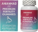 Premium Fertilità Gummies per le donne, Premium Feminine Balance Gummies, con Inositol, CoQ10, Folate e Vitamine, Support Hormone Balance, Ovulation/Mestrual Cycle, Alimentazione 1 Mese