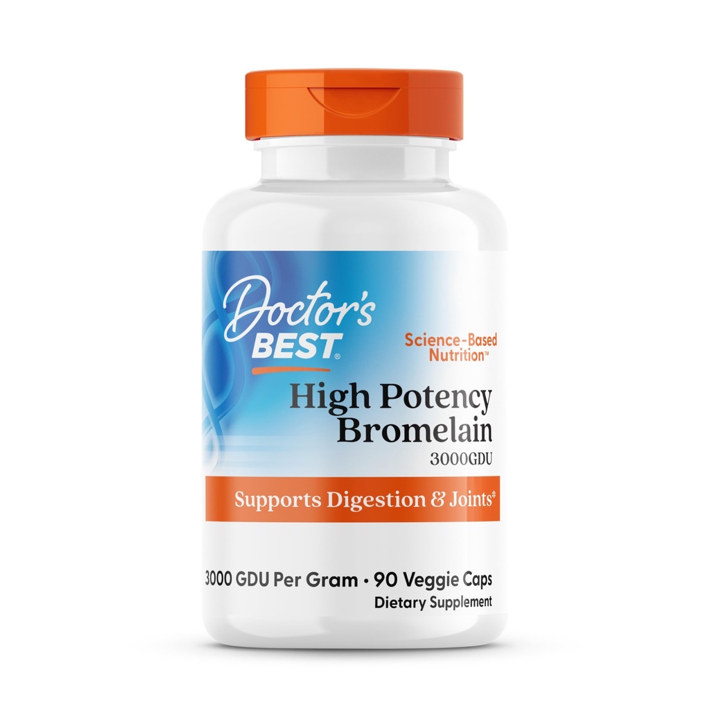 I migliori 3000 GDU Bromelain Proteolytic Enzimi Digestivi Supplementi, Supporta la digestione sana, Salute comune, Assorbimento Nutriente, 500 mg, Capsule, 90 Conte(Pack of 1)