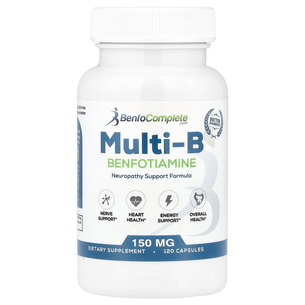 Benfotiamine Inc, Multi-B Neuropathy Support Formula, 150 mg, 120 capsule (1)