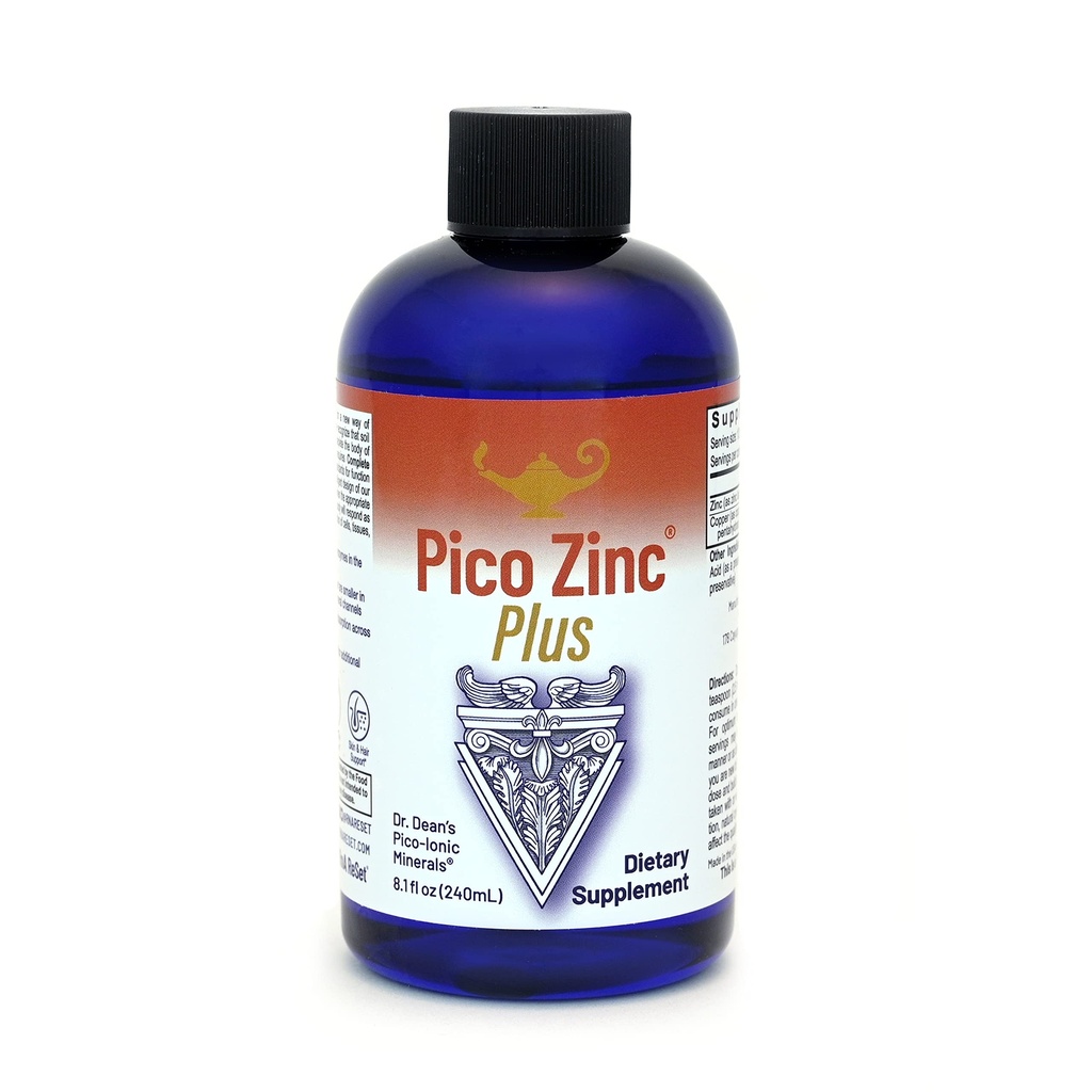 RnA ReSet Pico Zinc Plus – Integratore Liquido Zinco e Rame, Soluzione Minerale Pico-Ionica, 8.1 Fl Oz (1-Pack)