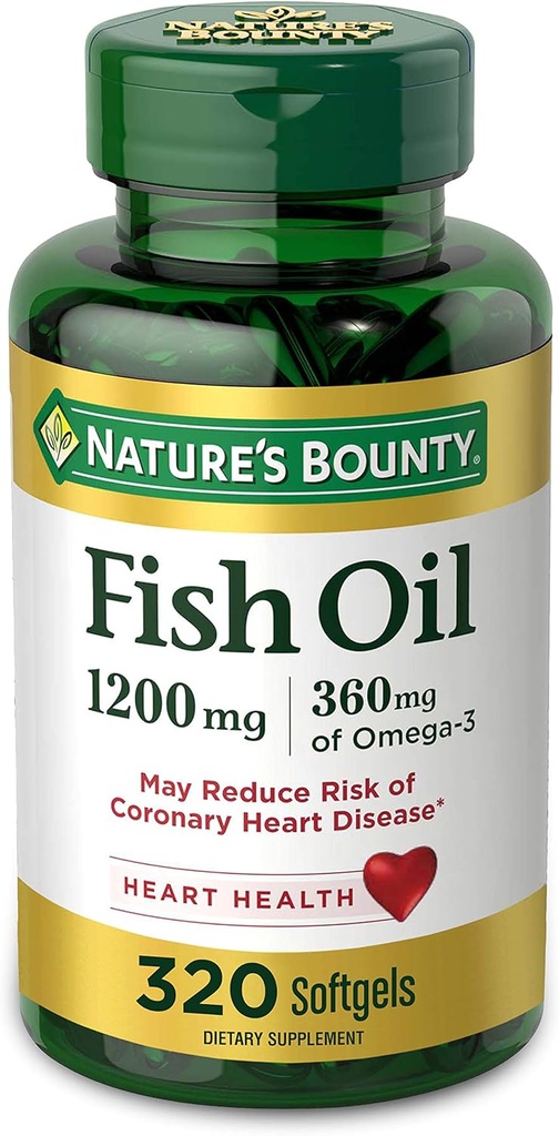 Bounty Fish Oil Softgels 1200 mg, 320 Conte
