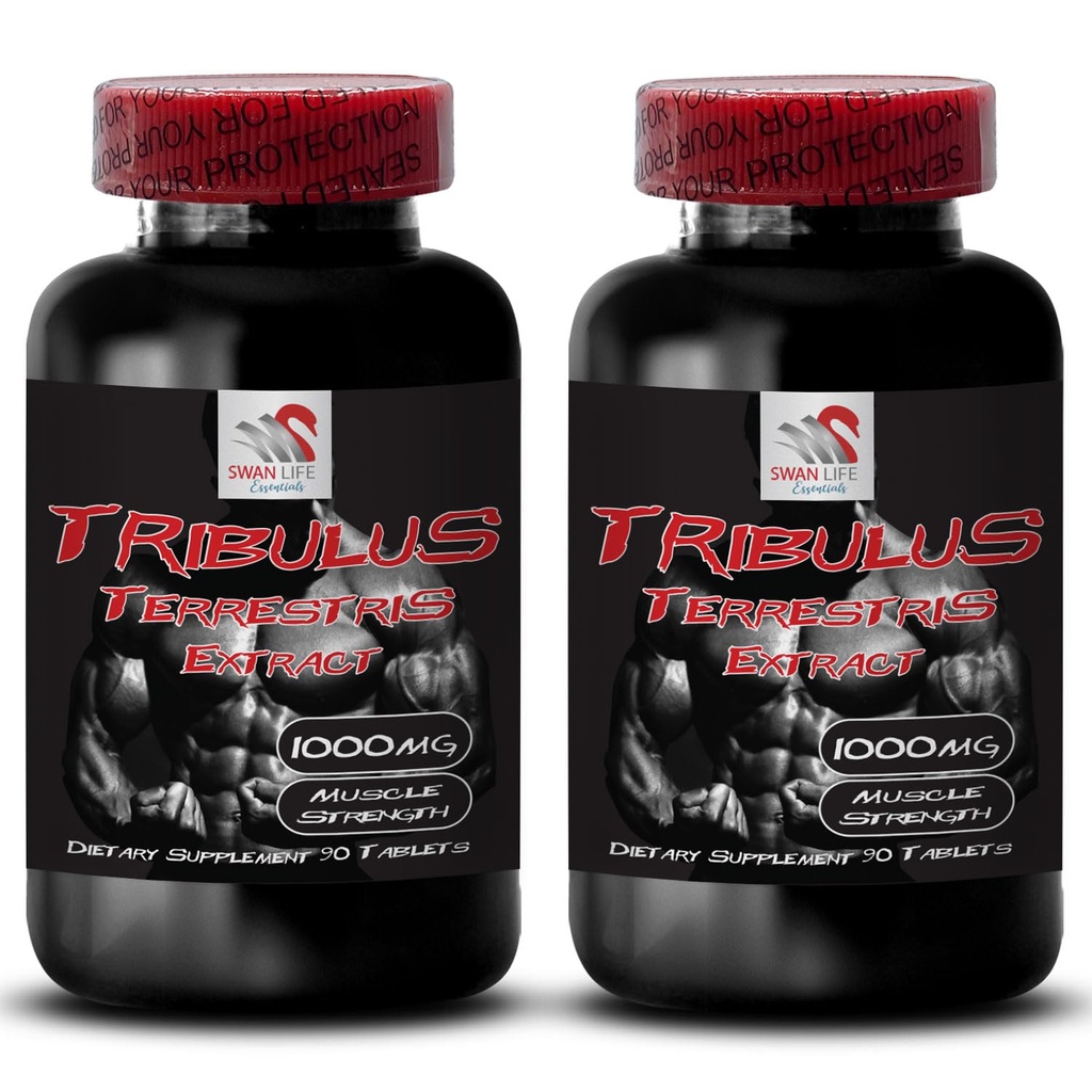 Aumentare il desiderio sessuale - TRIBULUS TERRESTRIS EXTRACT - Tribulus terrestris estratto per la fonte di energia, Sesso pillole di azionamento per gli uomini e le donne, Sesso pillole di azionamento, Libido booster - 2 bottiglie 180 compresse