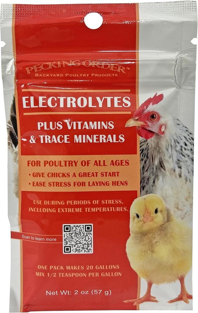 Pecking order Electrolytes Plus Vitamins & Trace Minerals for Chicks & Hens, Giallo