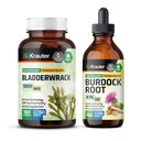 BIO KRAUTER Bladderwrack 100 capsule & Burdock Root Tincture 4 Fl. Oz.