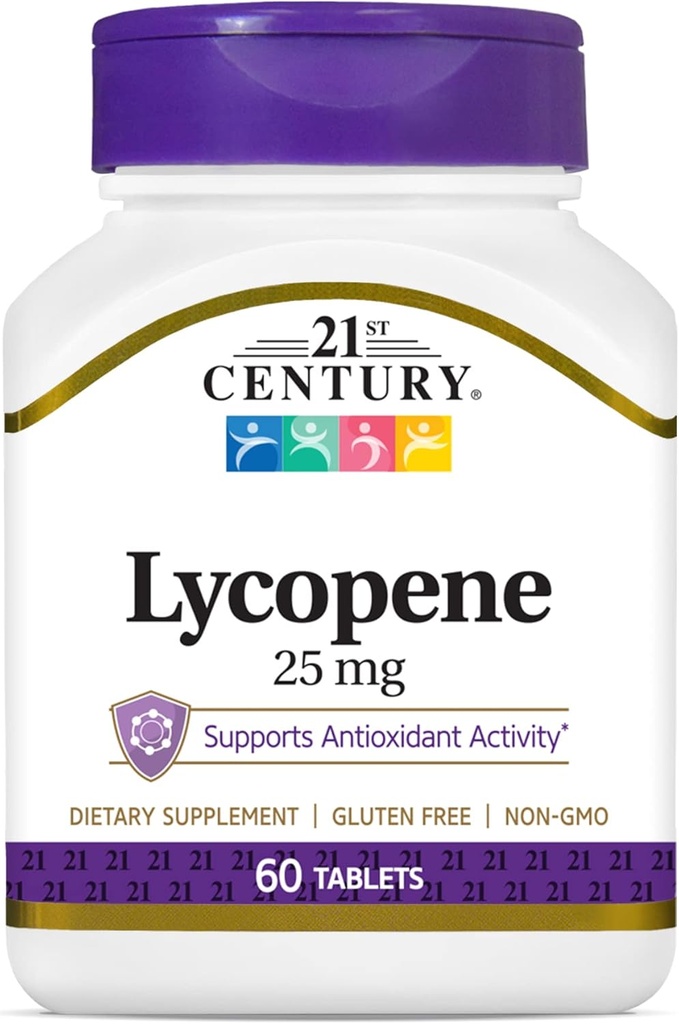 21 ° secolo licopene 25 mg compresse, 60 conte (22400)
