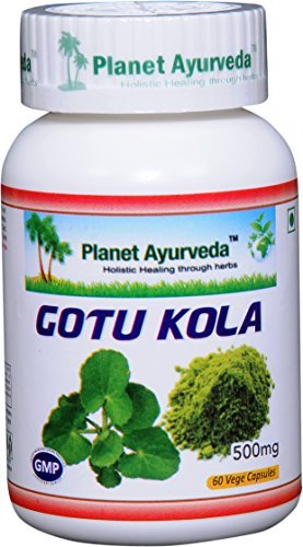 Planet Ayurveda Gotu Kola, 500mg Veg Capsules-Single Bottiglia