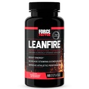 FORCE FACTOR LeanFire Pre Workout Pillole di energia con Estratto di tè verde e caffeina per aumentare l'energia, costruire il muscolo magro, nero, 60 conte (pacchetto di 1), pacchetto May Vary