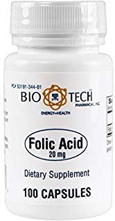 BioTech Farmaco - Acido Folico (20mg) - 100 Count (FFP)