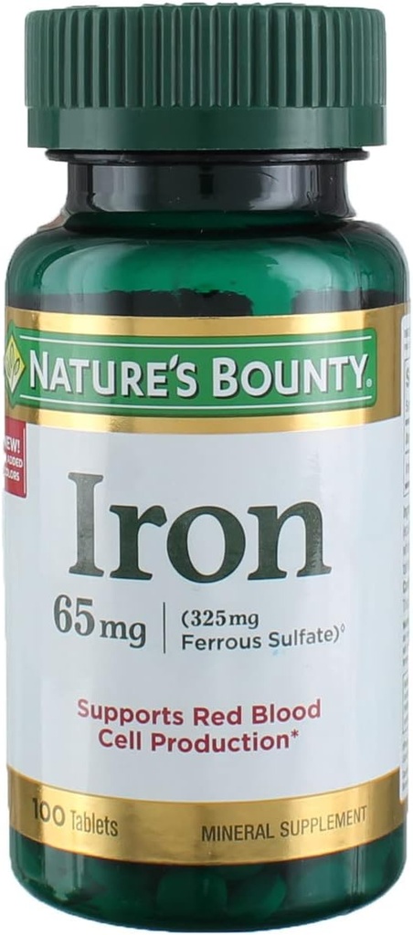 Ferro da stiro 65 mg, 4 bottiglie (100 conta)