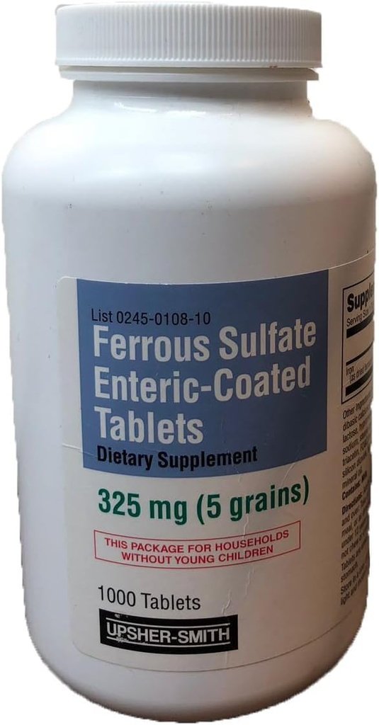 Ferrous Sulfate Enteric-Coated 325 mg 1000 compresse