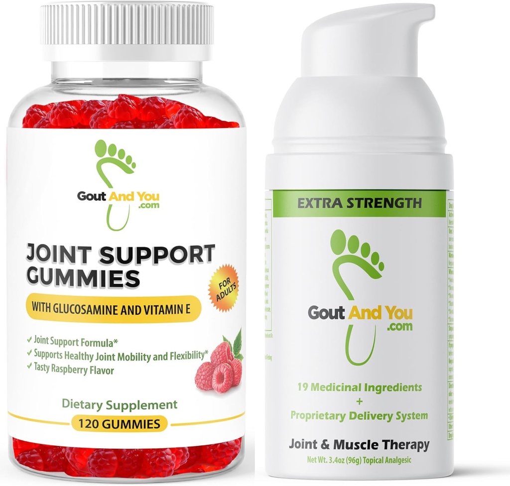 Supporto congiunto Gummies e Extra Forza Joint Discomfort Topical Relief Cream