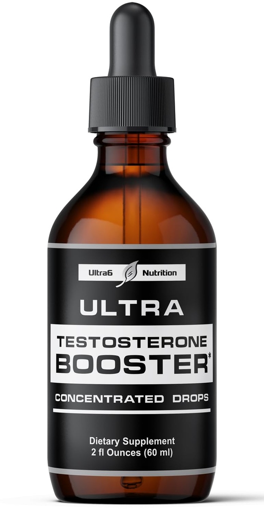 Ultra6 Nutrition Testosterone Booster per gli uomini - Mens e Women Health Supplements - Supplemento con Tongkat Ali + Tribulus Terrestris per Male Enhancement - Supporta il recupero muscolare & Energy Boost