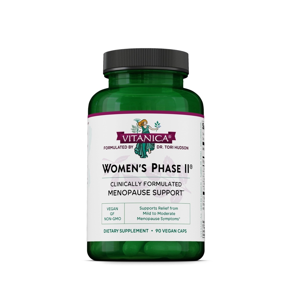 Vitanica Femminile Fase II, Supporto Menopausa, Vegan, 90 capsule