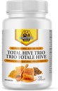Dutchman's Gold Total Hive Trio Capsule - 120 Veg Caps circa 30-60 Serve - Bee Pollen Royal Jelly & Propolis Supplement - Superfoods for Antioxidant Immune Support - Natural Honey Mix