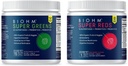 BIOHM Super Reds and Greens Bundle, Superfood Powder with Probiotics and Digestive Enzymes, Packed with Antioxidants and Polyphenols, Allergen Free, Non-GMO, Vegan - 30 Servings