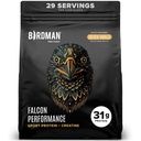 BIRDMAN Falcon Performance Vegan Protein Powder, 31g Protein, 5g Creatina, 5g BCAA, Probiotici, Elettroliti, Pre Workout, Carbo basso, Sugar Free & Dairy Free, Plant Based Vanilla Protein, 29 Serve