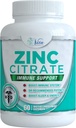 Zinc Citrate 30mg Supplemento - Supporto Immune per Adulti Bambini Integratori Immune Sicuro Vitamina alternativa a Lozenge Liquid e Chewable Tablets