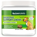 Herbion Pets Digestive Support Chews with Probiotics & Enzymes, 120 Soft Chews, with Daily Digestive Enzymes, for Betterd Gut Health, Minimo 2 miliardi di CFU, Made in USA for Dogs 12 Weeks+, Confezione 1