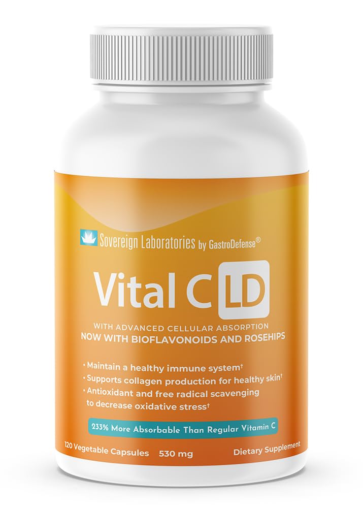 Vital C-LD - Vitamina Liposomica potenziata C - 530mg capsule - 120 conte