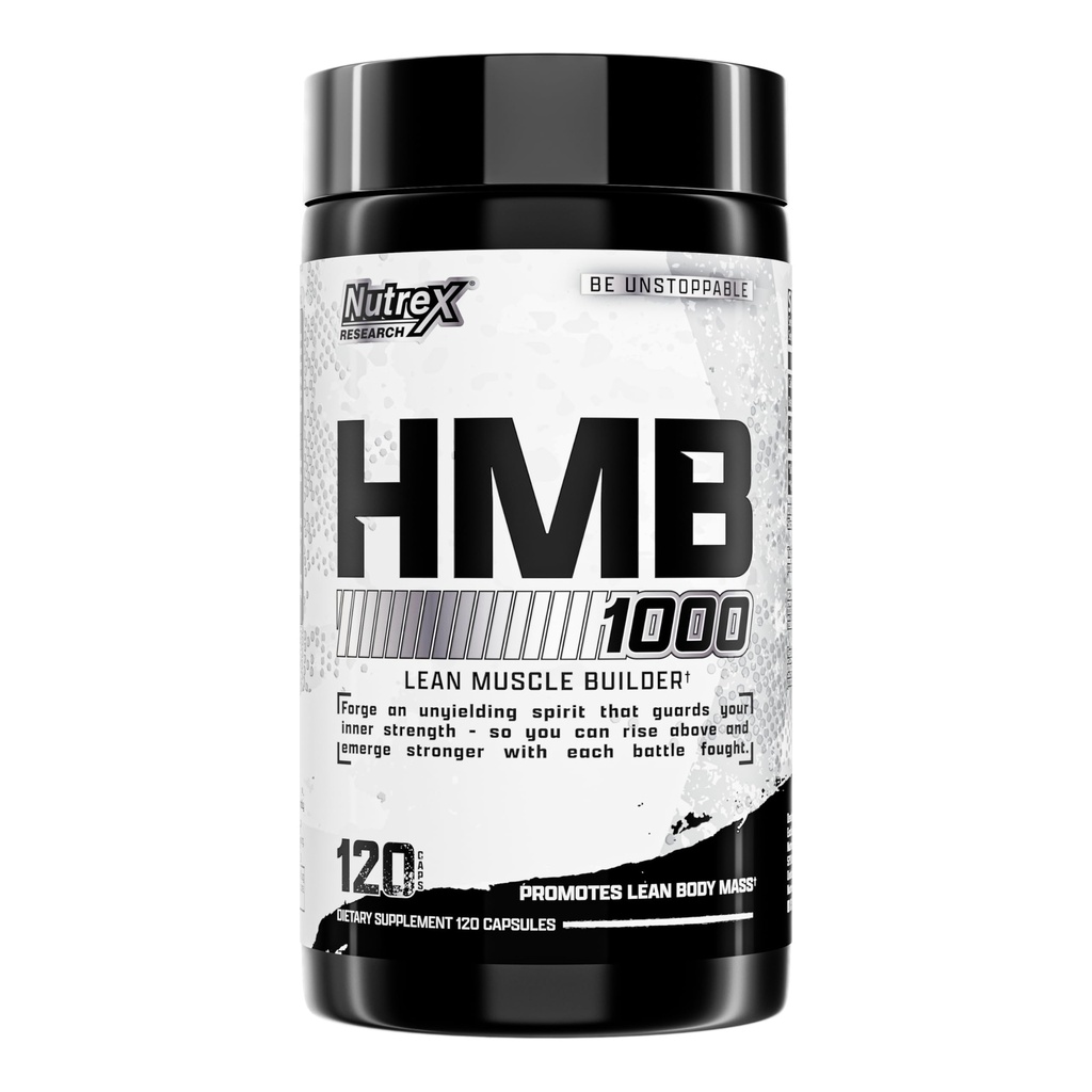Nutrex Ricerca HMB 1000 MG | Supporta il recupero del muscolo, Ridurre il danno muscolare scheletrico, aumentare la resistenza, prevenire la perdita del muscolo | 120 capsule