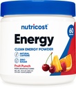 Nutricost Energy Complex (Fruit Punch) (60 Serve) - Polvere di energia pulita, supplemento dietetico 300g