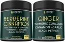 Bundle 7in1 Berberina HCl & 5in1 Ginger Supplemento - Supporto Immune, Digestione e salute del cuore