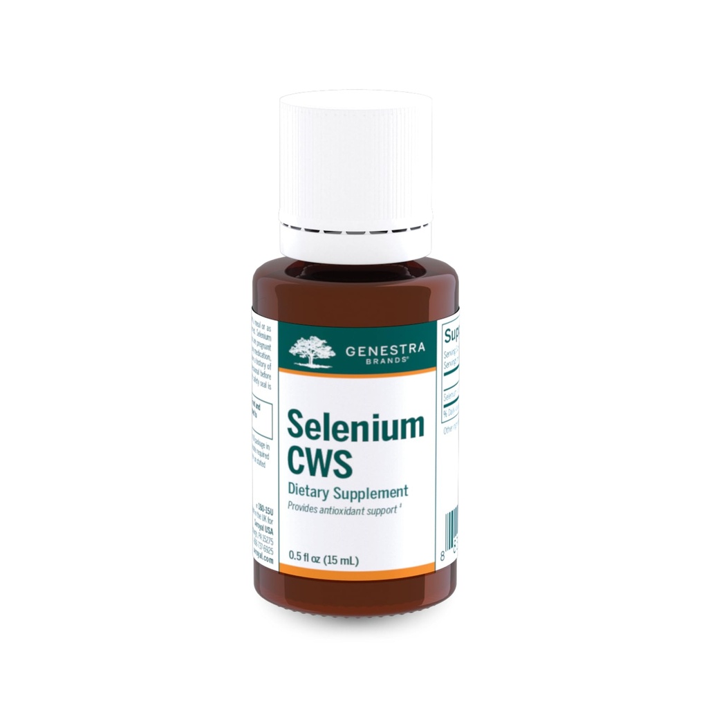 Genestra Brands Selenium CWS | Antioxidant Nutrient Support aiuta a proteggere contro lo stress ossidativo | 0.5 fl. oz.
