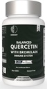 500mg Quercetina con Bromelain Capsule: Supporto respiratorio Non OGM | Gluten Free | Supporti Salute &amp; Benessere (60 capsule)