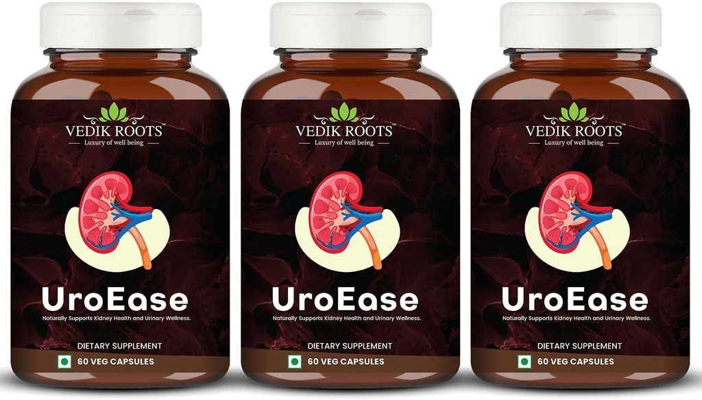 | Integratore a base di erbe ayurvedica per la salute del rene e livelli di acido urico | Supporta la salute del tratto urinario | 180 capsule di veg