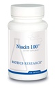 Ricerca biotica Niacin 100, 100 Milligram Niacin, Vitamina B3, Colesterolo, HDL, LDL, Trigliceride, LP, Salute cardiovascolare, 150 Capsule