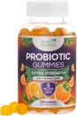 Probiotic Gummies 5 miliardi di CFU - Strains Probiotici Diverse per la salute digestiva & Gut Support Gummy per le donne, gli uomini, & bambini, supplemento giornaliero di probiotici per il supporto immunitario, non OGM, Vegan, 120 Gummies