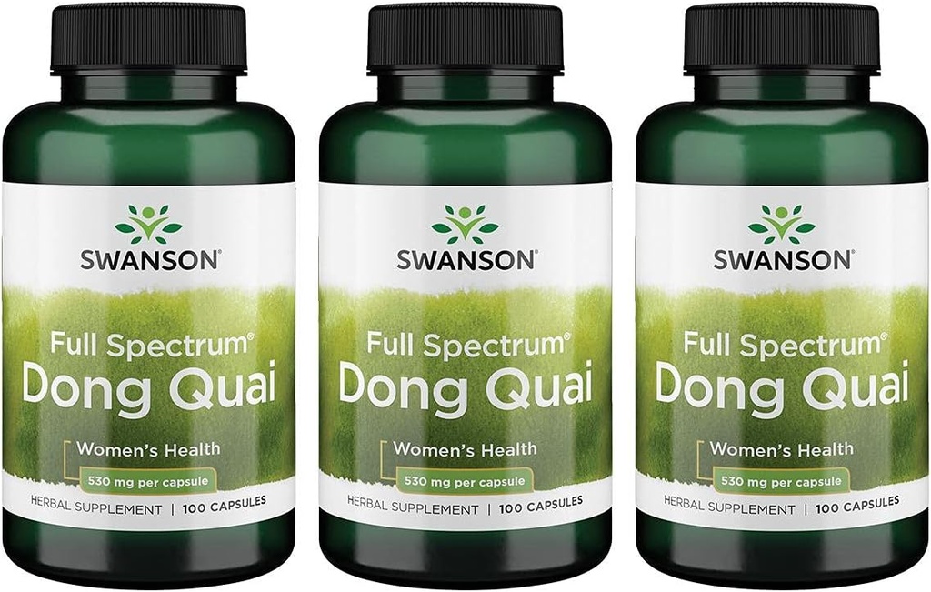 Swanson Dong Quai 530 Milligrammi 100 Capsule 3 Pack