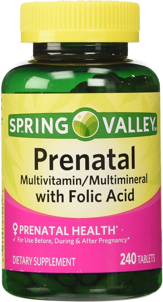 Spring Valley Prenatal Multivitamin, 240 compresse
