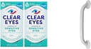 Clear Eyes sensibile gocce, 2 Pack e Drive bianco medico polvere-coated Grab Bar