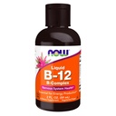 NOW Integratori alimentari, Vitamina B-12 Liquido complesso, Produzione energetica*, Salute del sistema nervoso*, 2 once