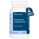 Integratore di potassio ad alto assorbimento per la salute del muscolo, del cervello e dell'osso - nessun supplemento di potassio elementare ad alta potenza è fatto negli Stati Uniti (240 capsule – 120 porzioni)