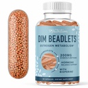 Supplemento DIM 200 mg per l'equilibrio dell'ormone | Microbeadlets ritardati | Estrogen Balance per le donne e gli uomini, integratori di acne ormonale, supporto di menopausa e antiossidante | Vegan, Soy Free | 60 Ct.