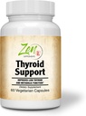 Integratore completo di supporto tiroideo - per bassa energia tiroidea e funzione metabolica - con Kelp iodio, Ashwagandha, rame, vitamina A, C, D3, B6 & More - Supporto tiroide per le donne e gli uomini - 60 VegCaps