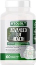 B’SoleilTM Advanced Gut Health Probiotic - Pre, Pro & post Biotics - Natural Gastrointestinal Support - 60 Capsule Vegetali - Gluten Free, Vegan & Non OGM Genuine Health Probiotics - 25 miliardi di CFU